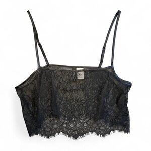 H&M Black Lace Crop Top